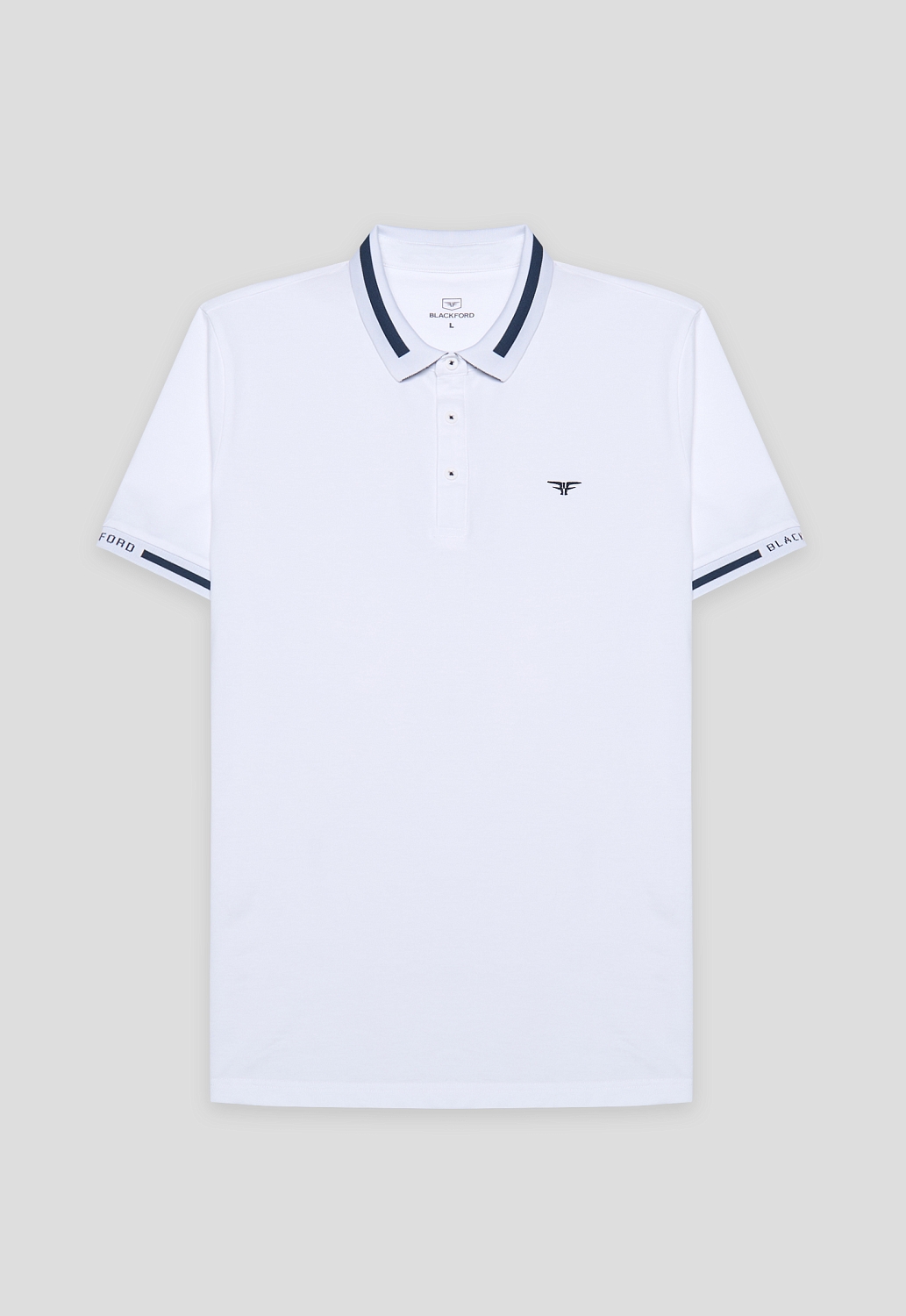 Поло UCYF230612 white(blue)